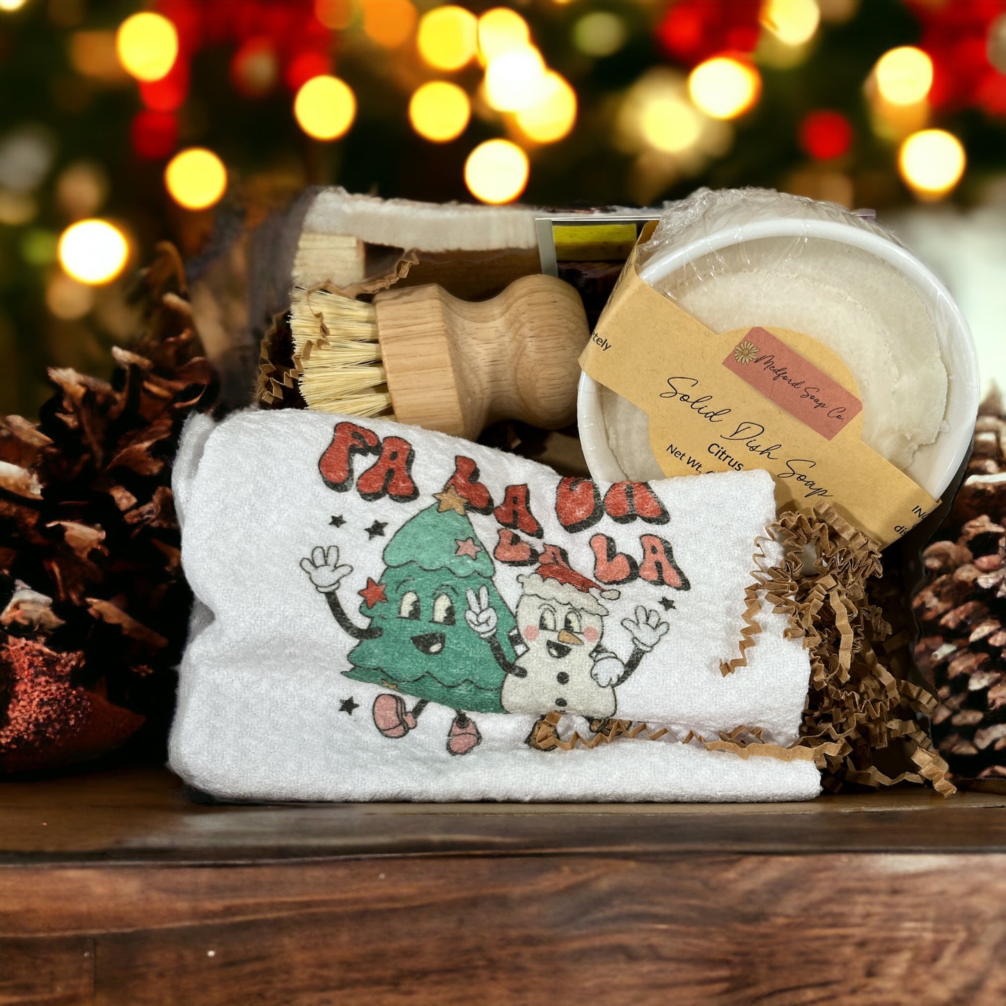 Gift Set: Solid Dish Soap & Kitchen Towel