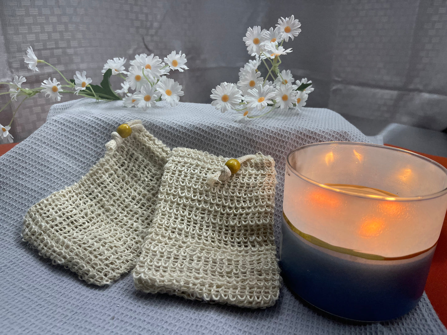 Sisal soap saver bag