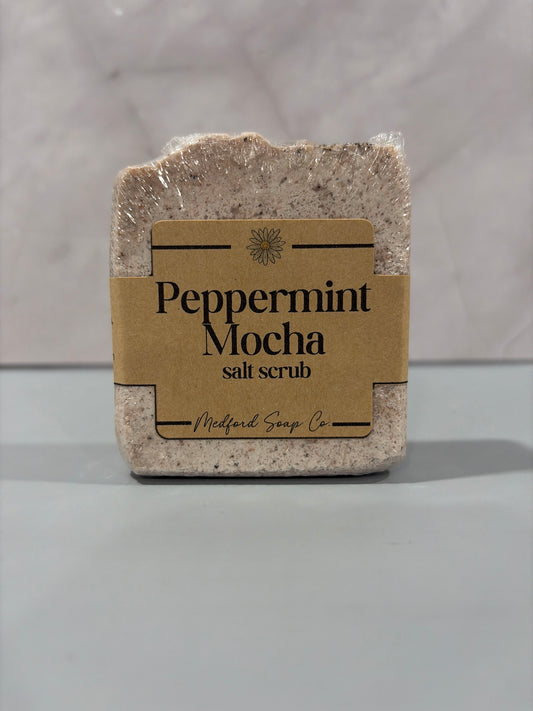 Salt Scrub:  Peppermint Mocha