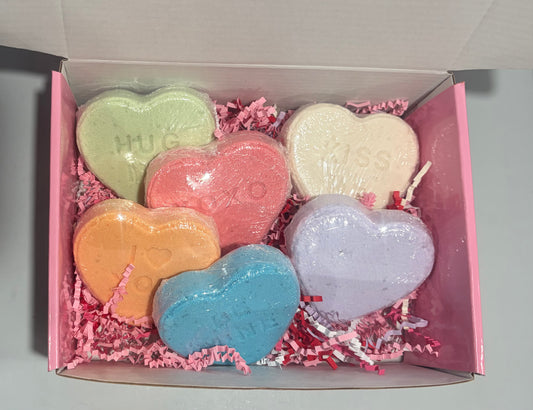 Gift Set: Conversation Heart Bath Bombs