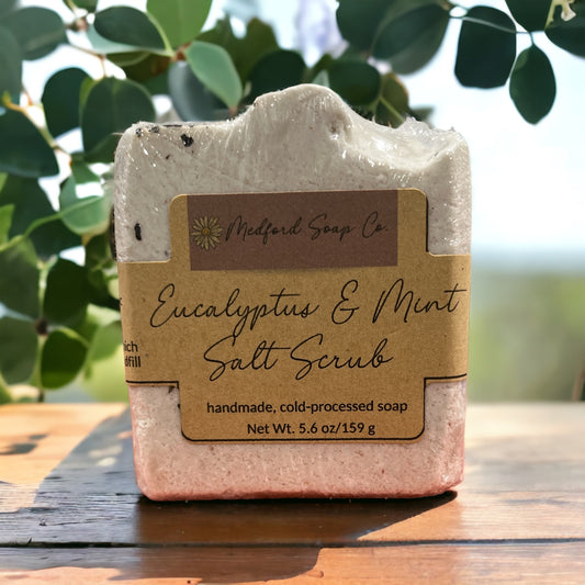 Salt Scrub:  Eucalyptus & Mint