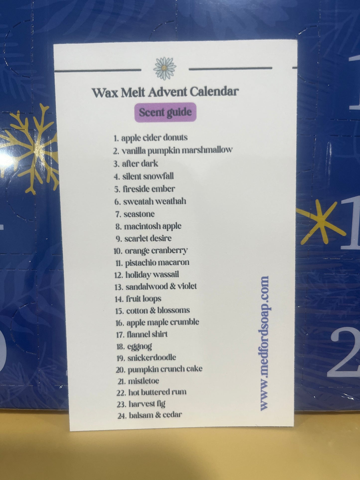 Wax Melt Advent Calendar