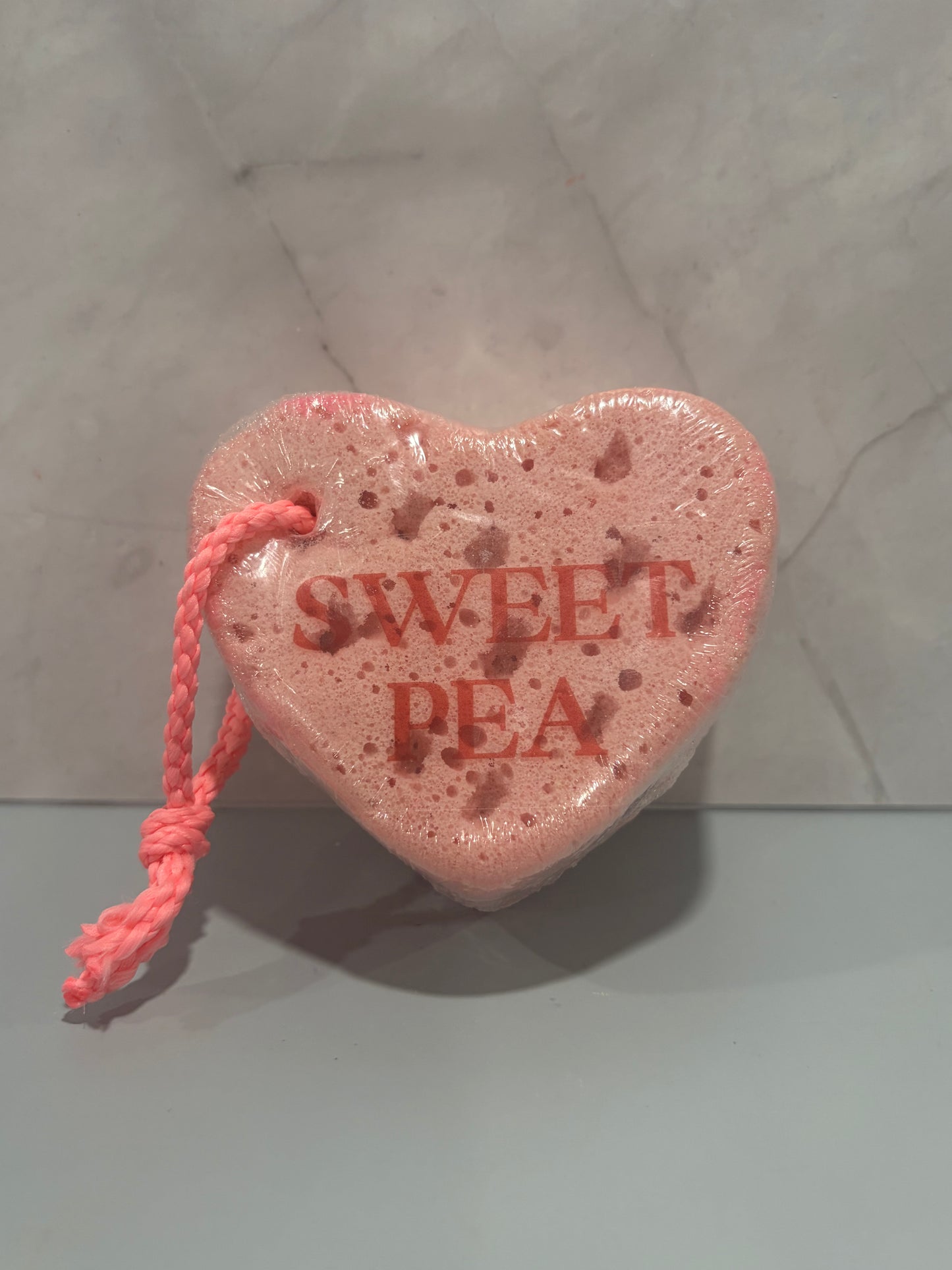 Soap Sponge: LOVE candy hearts