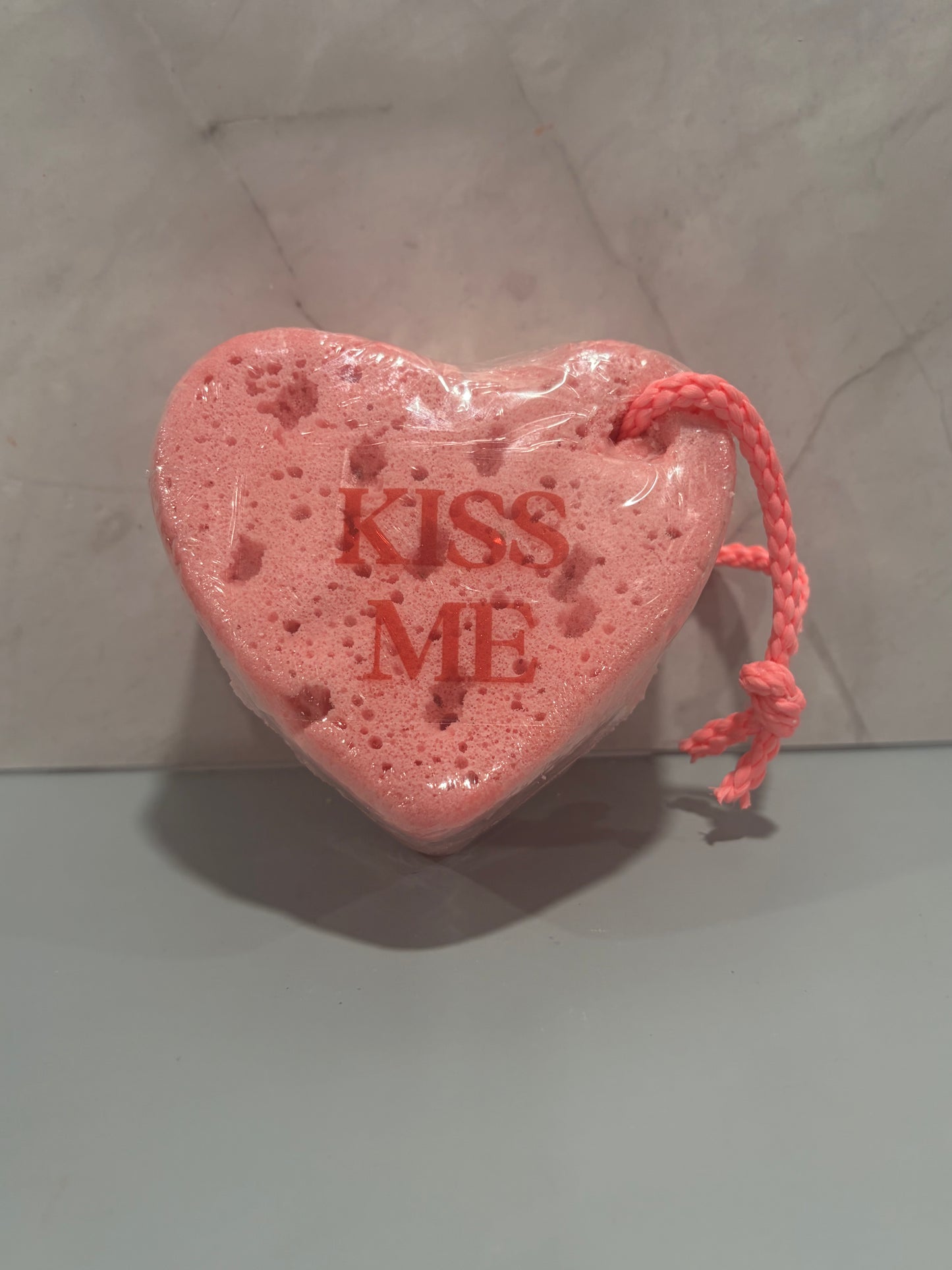 Soap Sponge: LOVE candy hearts