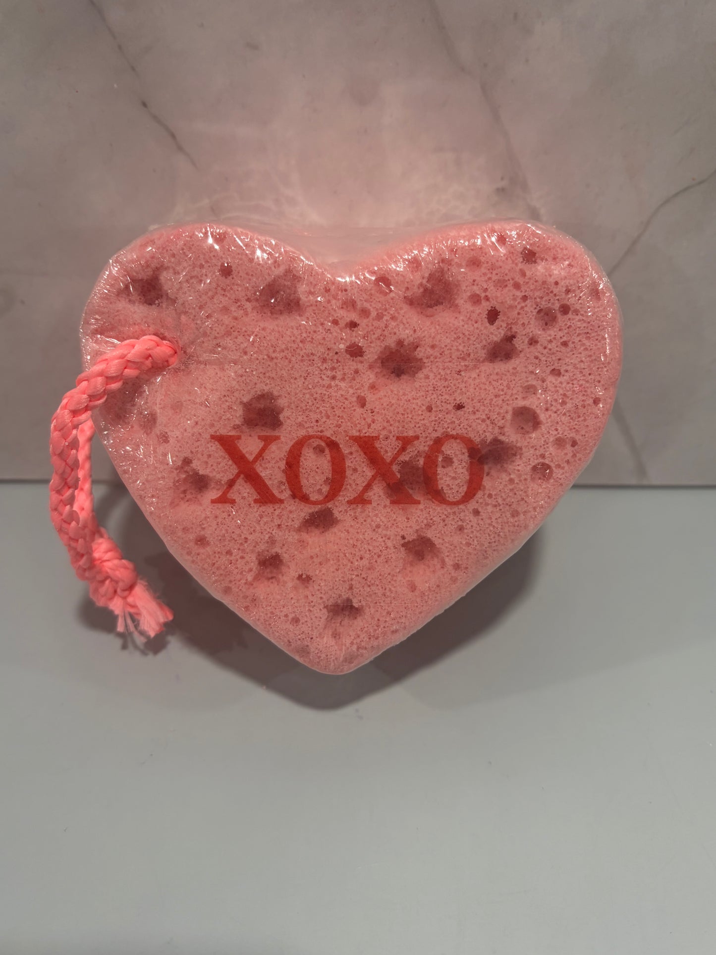 Soap Sponge: LOVE candy hearts