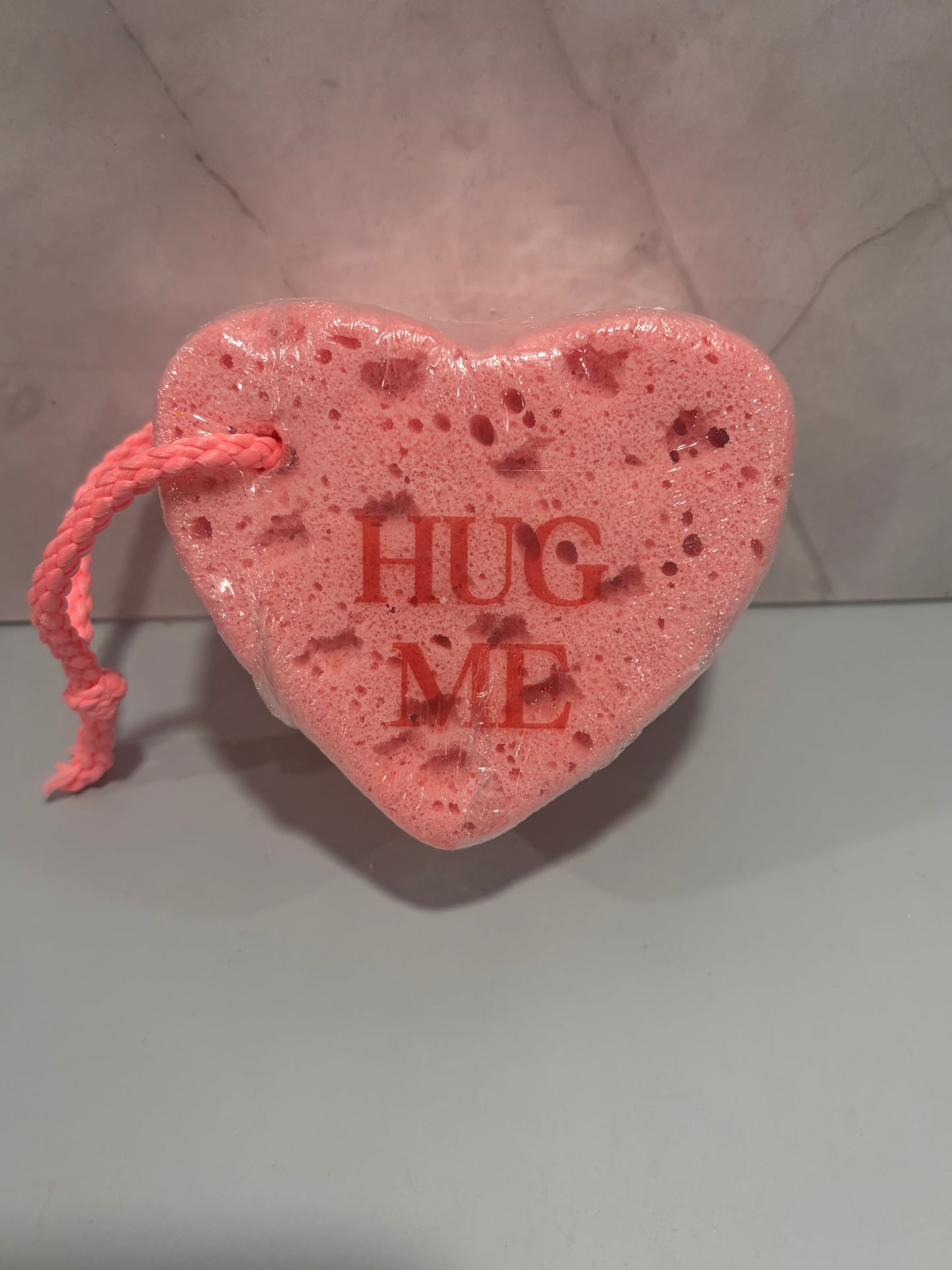 Soap Sponge: LOVE candy hearts